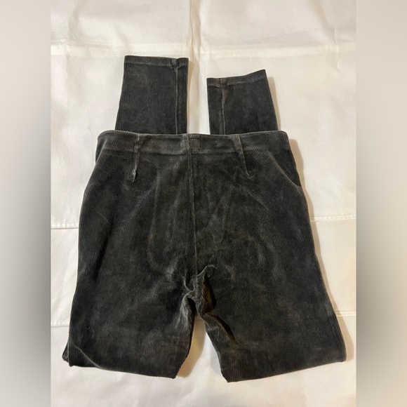 Mother jeans 27 gray corduroy the high waisted seemless looker charcoal - Picture 7 of 12